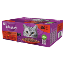  Whiskas klasszikus tasakos eledel válogatás felnőtt macskák számára 80 x 85 g macskaeledel