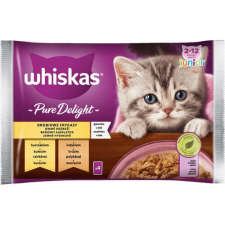 Whiskas Nedves Macskaeledel, Kölyökmacskáknak, Baromfival, 4 x 85 g macskaeledel