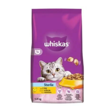 Whiskas Steril szárazeledel Csirke ízesítéssel 1,4kg új macskaeledel