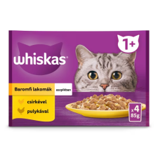 Whiskas szárnyas válogatás alutasakos macskaeledel aszpikban 4x85g macskaeledel