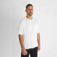  White Lined Oversized Tee - bő fazonú póló - Méret: L férfi póló