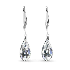 White- Swarovski kristályos fülbevaló - fehér fülbevaló