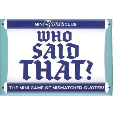  Who said that? - PP Matchbox kártyajáték nyelvkönyv, szótár