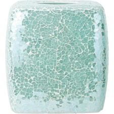 WHOLE HOUSEWARES Mozaik Üveg Szalvétatartó - Elegáns Négyszögletes Doboz Türkiz konyhai eszköz