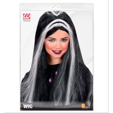 Widmann Foszforeszkáló boszorkány paróka - gyerek méret jelmez