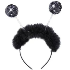 Widmann Jelmez kiegészítő: Fekete flitteres tollas fejdísz jelmez