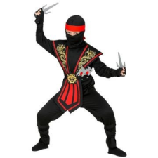 Widmann Piros harcos Ninja jelmez fegyverekkel - 128 cm jelmez