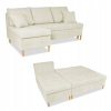  Wigo Sarokkanapé Ágy Funkcióval Family Furniture Bézs Velúr