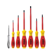 Wiha VDE szigetelt villanyszerelő csavarhúzó készlet fázisceruzával, 7 részes Wiha SoftFinish 00834 (00834)