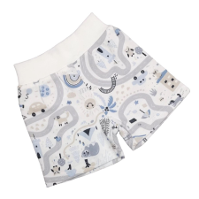 Wikids Baba Pamut Sort - Fehér/Szürke Tesz-Vesz 74/80 babanadrág