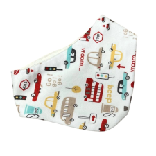 Wikids pamut baba sál/nyálkendő 2:1 - Krém Autós 6-12 hónapos babasapka, sál