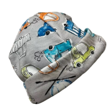 Wikids Pamut Babasapka - Szürke Autós 38-as babasapka, sál