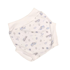 Wikids pamut pelus nadrág - Fehér kék macis/repülős - 68 babanadrág