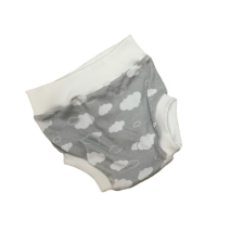 Wikids pamut pelus nadrág - Szürke/Fehér Felhős - 56 babanadrág