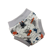 Wikids pamut pelus nadrág - Szürke Szörnyecskés - 74 babanadrág