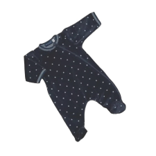 Wikids Plüss Hosszú Ujjú Rugdalózó - Sötét Kék/Világos Kék Csillagos 62 rugdalózó