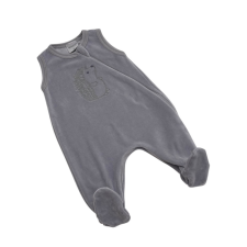 Wikids Plüss Ujjatlan Rugdalózó - Szürke Süni 56 rugdalózó