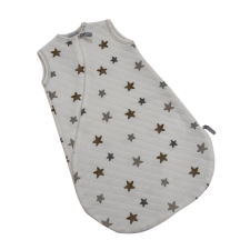 Wikids Steppelt Pamut Hálózsák - Fehér/Szürke Csillagos 68/74 hálózsák, pizsama