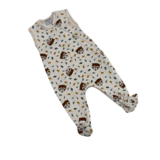 Wikids ujjatlan cipzáros pamut rugi - Fehér Barna Zöld Mosómaci 62-es rugdalózó