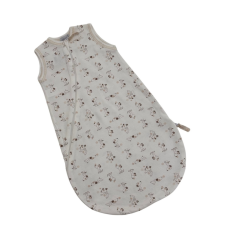 Wikids Ujjatlan Vékony pamut hálózsák - Fehér/Bézs Kutyás 56/62 hálózsák, pizsama