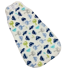 Wikids wellsoft két rétegű hálózsák - Fehér Járműves 98/104 hálózsák, pizsama