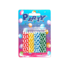 Wiky Gyertyák tortára színesek 24db party kellék