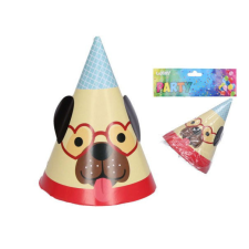 Wiky Party sapkák Kutyus 15cm/6db party kellék