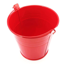 Wiky Piros fém vödör 11cm kerti játék