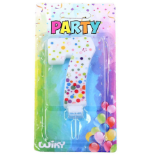Wiky Tortagyertya pöttyös szám : 7 party kellék
