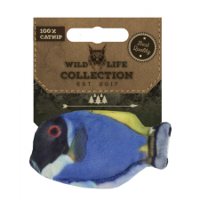 Wild Life Collection Macskagyökérrel töltött kék hal macskajáték játék macskáknak