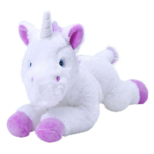  Wild Republic Ecokins egyszarvú plüss játék, 30 cm, fehér plüssfigura