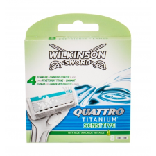 Wilkinson Sword Quattro Titanium Sensitive borotvabetét 8 db férfiaknak pótfej, penge