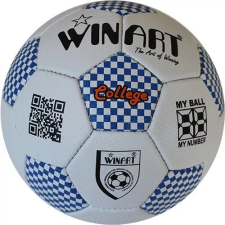 WINART Focilabda, futball labda Műbőr 4-s méret kék-fehér WINART COLLEGE futball felszerelés