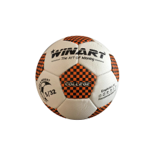WINART Focilabda, futball labda Műbőr 5-s méret WINART COLLEGE narancs-fekete futball felszerelés