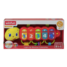 Winfun - hernyó fényekkel és hanggal bébijáték kiságyra
