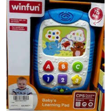 Winfun: Zenélő-világító bébi tablet angol elektronikus játék