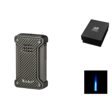 WinJet szivaros öngyújtó, 1-es szúrólánggal - antracit színű, karbon mintás öngyújtó