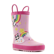 Wink - Aqqo - Happy Rainbow rózsaszín baba gumicsizma Méret:27 gyerek csizma, bakancs
