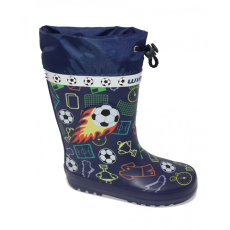 Wink Focis, kék gumicsizma, szárán összehúzható - kisfiú (21 - 27); (BD22277-1) (26)