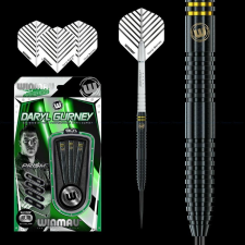 Winmau Dart szett Winmau steel Daryl Gurney 23g, Black Edition 90% wolfram darts nyíl