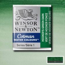 Winsor&Newton Cotman 1/2 szilkés akvarellfesték - 312, hooker's green dark akvarell