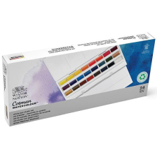 Winsor&Newton Cotman akvarellfesték készlet, 24x1/1 - Studio akvarell