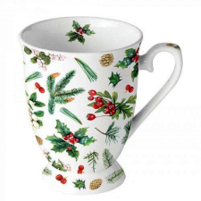 Winter greenery white porcelánbögre 0,25l bögrék, csészék