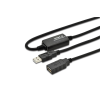 WIRETEK - Aktív USB Hosszabbító A-A kábel - 10M