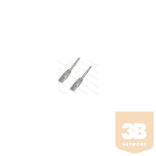WIRETEK kábel Patch UTP Cat.6 3m Szürke kábel és adapter