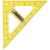 Wissner háromszög 45°, 60 cm, sárga, táblára