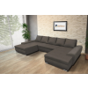  Wixy U Form Mély földszürke ágyazható ülőgarnitúra csábító 184x345cm méretben