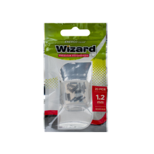 Wizard DRÓTELŐKE RÖGZÍTŐ CSŐ 1.2X1.6X8MM 20DB/CS FÉNYES FEKETE horgászkiegészítő