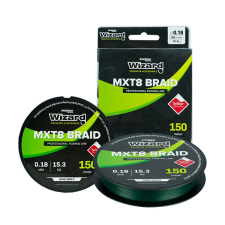 Wizard mxt8 braid 0,18mm 150m 15,3kg horgászzsinór