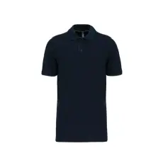  WK270 rövid ujjú férfi galléros póló, kontrasztos diszítésekkel Designed To Work, Navy/Silver-M